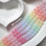 مهره شیشه ای مات سایز10